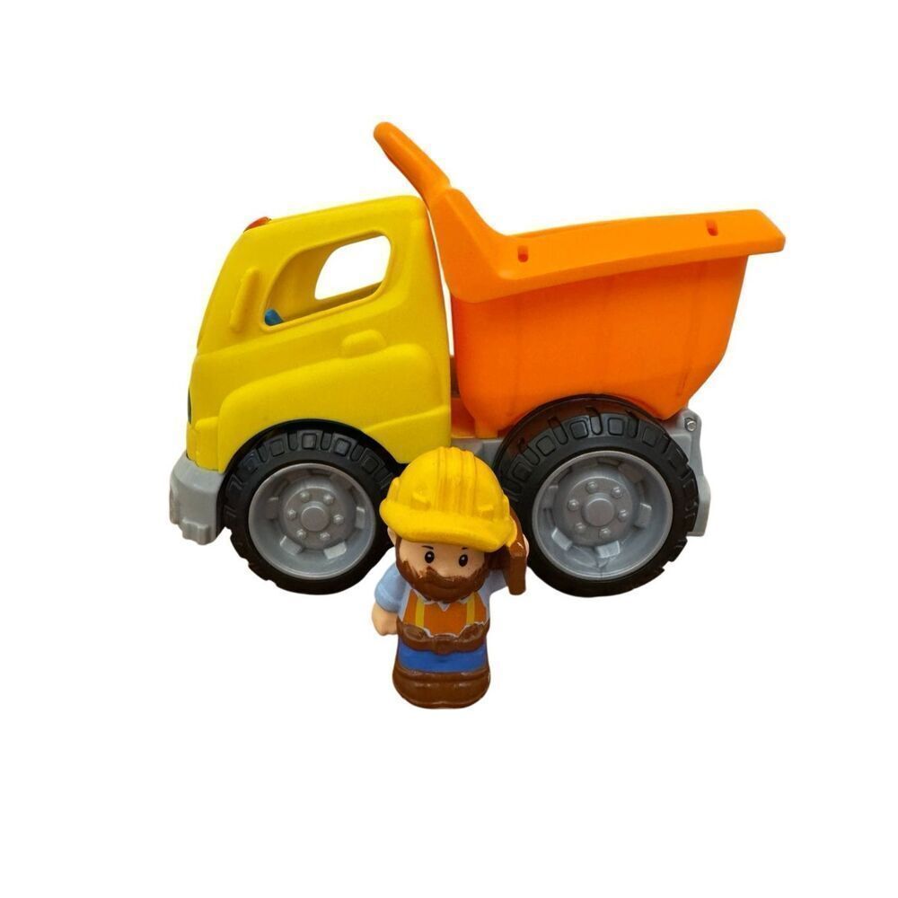 Fisher Price Little People Dump Truck with Sounds Construction Worker